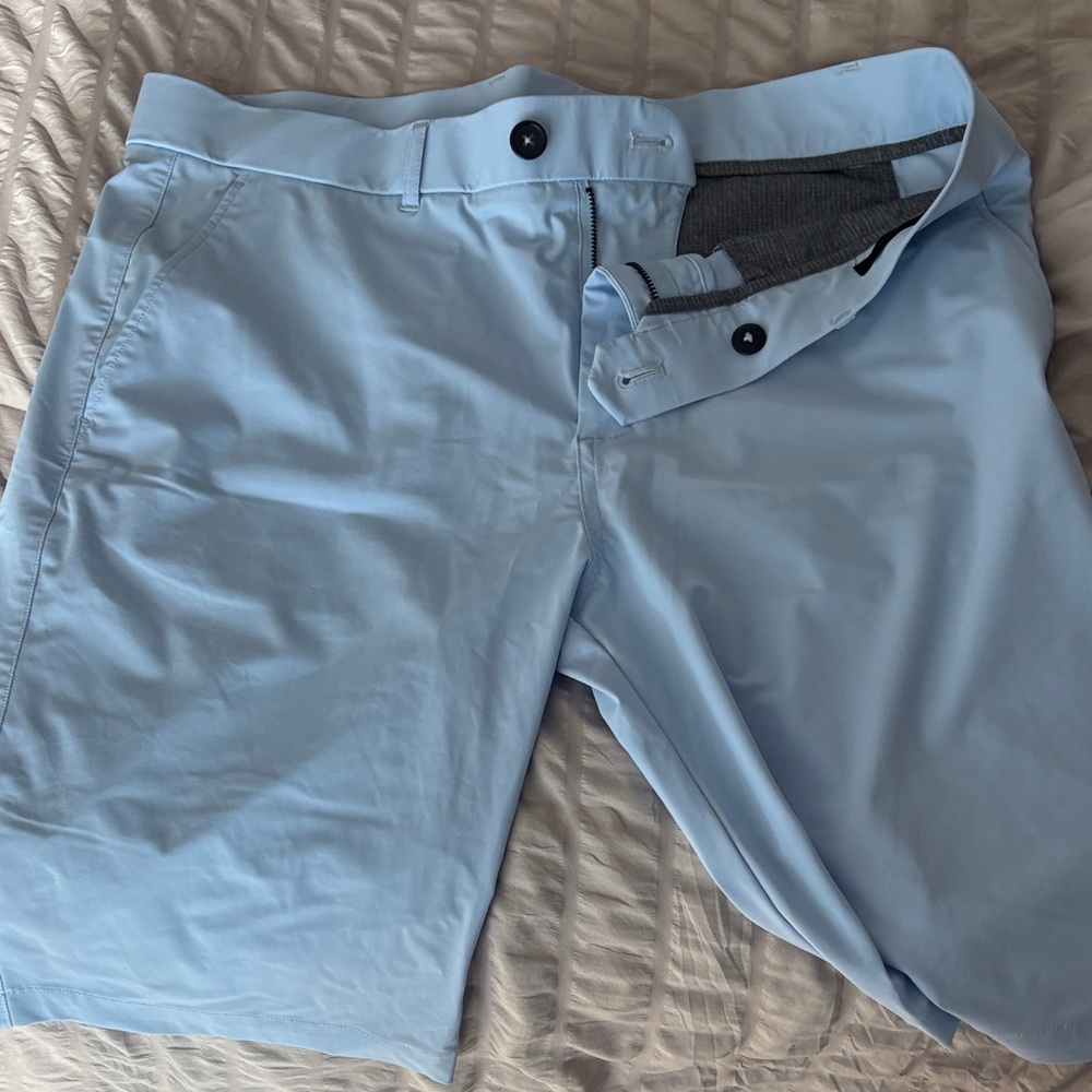 Greyson Sky Blue Men's Flat Front Shorts